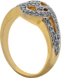 Ojasvi Plain Charm Yellow Gold Diamond Yellow Gold 14 K Ring