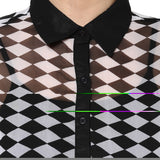 La Rochelle Women's Geometric Print Casual Reversible Shirt