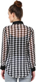 La Rochelle Women's Geometric Print Casual Reversible Shirt