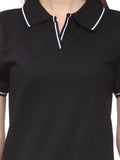 Scott International Solid Women's Polo T-Shirt