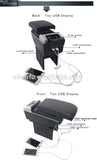 ZORDEN Luxury Cup Holder Ashtray USB Toyota Innova T-2 Car Armrest