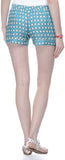 Lavennder Printed Women's Basic Shorts
