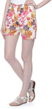 Lavennder Floral Print Women's Basic Shorts
