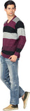 Aarbee Striped V-neck Casual Men's Sweater