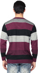 Aarbee Striped V-neck Casual Men's Sweater