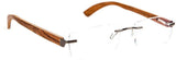 fabwoods Rimless Square Frame