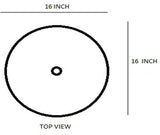 MUDIT Resin With Waste Coupling M015 Table Top Basin