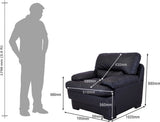 Durian Madison Leatherette 1 Seater Sofa