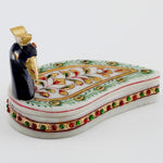 Aapno Rajasthan Marvel In Marble - Gold Embossed Roli Tika Chopra Showpiece  -  7.62 cm