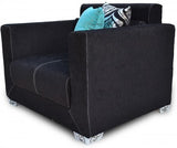 Furnstyl Maxwell Fabric 1 Seater Sofa