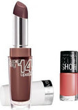 Maybelline Super Stay 14 Hr Lipstick with Coral Craze Nail Enamel 3.3 g