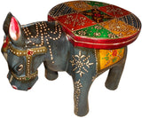 MCB Exports Horse Face Decorative Stool Showpiece  -  22 cm