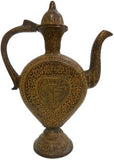 MCB Exports Jheel Decorative Brass Surahi Showpiece  -  36 cm