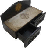 MCB Exports Wooden-Metal Fitted 2 Drawer Mini Chest Showpiece  -  17 cm