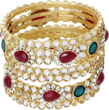 My Design Brass, Alloy Yellow Gold Bangle Set