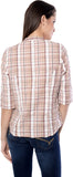 Meira Women's Checkered Party Reversible Shirt