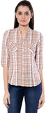 Meira Women's Checkered Party Reversible Shirt
