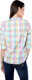 Meira Women's Checkered Party Reversible Shirt