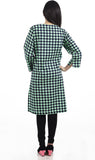 Ratan Jaipur Checkered Women's Straight Kurta