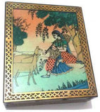 Miracle Furnishings Gemstone Wooden Box Showpiece  -  3.5 cm