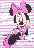 Mickey And Friends Casual Short Sleeve Printed Girl's White Top