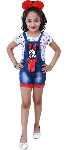 Blinkin Girl's Blue Dungaree