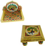 Kanha poshak Wooden All Purpose Chowki
