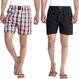 London Bee Multicolor Checkered, Printed Men's Boxer