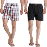 London Bee Multicolor Checkered, Printed Men's Boxer