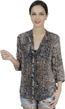 Mask Lifestyle Women's Animal Print Casual Shirt