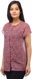 Entease Women's Floral Print Casual Shirt