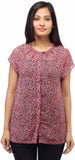 Entease Women's Floral Print Casual Shirt