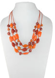 Junk Brass Plated Resin Necklace