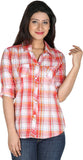 Modimania Women's Checkered Casual Shirt