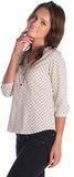 Miss Rich Women's Polka Print Casual Shirt