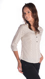 Miss Rich Women's Polka Print Casual Shirt