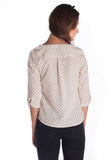 Miss Rich Women's Polka Print Casual Shirt