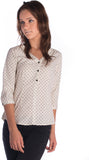 Miss Rich Women's Polka Print Casual Shirt