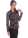 Miss Rich Women's Floral Print Casual Shirt