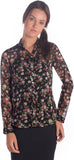 Miss Rich Women's Floral Print Casual Shirt