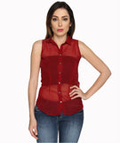 Miss Rich Women's Solid Casual Shirt
