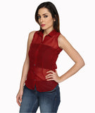 Miss Rich Women's Solid Casual Shirt