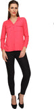 Miss Rich Women's Solid Casual Shirt