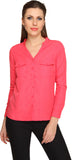 Miss Rich Women's Solid Casual Shirt