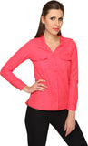 Miss Rich Women's Solid Casual Shirt