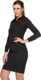 Miss Rich Women's Solid Casual Shirt