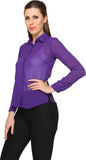 Miss Rich Women's Solid Casual Shirt