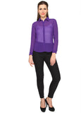 Miss Rich Women's Solid Casual Shirt