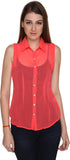 Miss Rich Women's Solid Casual Shirt