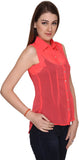 Miss Rich Women's Solid Casual Shirt